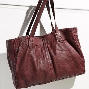 Free People Camille Leather Tote Bag
